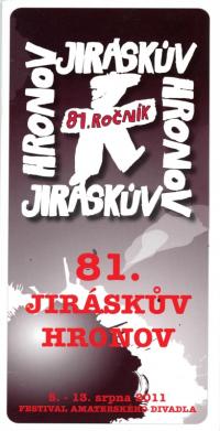 Hronov, 81. Jiráskův Hronov, programová brožura, 2011