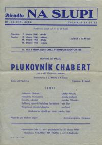 Praha-Nové Město, Automobilové závody, Plukovník Chabert - plakát, 1960