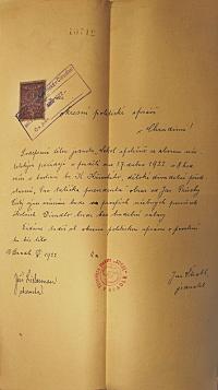 Horní Bradlo, Sokol, Pro tatíčka presidenta, 1922