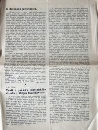 Malé Svatoňovice, Čapek, Slavnostní list k jubileu spolku, 1932