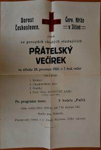 Jičín, Červený kříž, Konečně sami - plakát, 1921