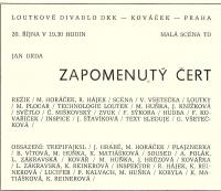 Praha, Kováček, IV. Kutnohorské loutkářské dny - program, 1972