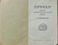 Přerov, Tyl, Stanovy spolku, 1912