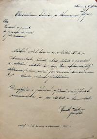 Samosoly, Místní osvětová komise a Mládež Národního souručenství, žádost o povolení hry, 1941