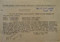 Pardubice, Spolek divadelních ochotníků, Korespondence, 1953