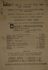 Praha-Vršovice, Svaz čs. katolických žen a dívek, Anežka Přemyslovna, s. a. - plakát