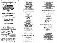 Horšovskotýnské zpětohledy 2002 - program