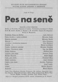 Hronov, MAJ, Pes na seně, 1953