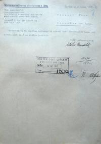 Žirovnice, hlášení Okresnímu úřadu v Kamenici nad Lipou o divadelních budovách, 1937