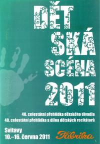 Svitavy, 40. CP dětského divadla – Dětská scéna, programová brožura, 2011