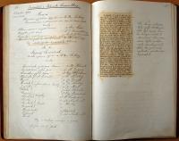 Chrast, Tyl, Památní kniha divadelního spolku, 1880