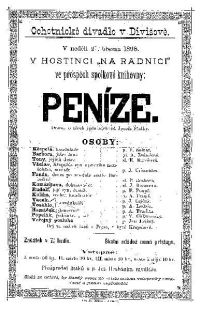 Divišov, Peníze (Štolba) - plakát