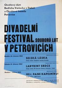 Petrovice, Divadelní festival - plakát, 1962