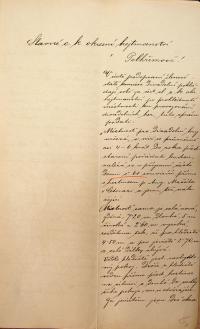 Cetoraz, popis divadelní místnosti č.p. 61, 1891