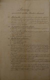 Smiřice, Pěvecko-ochotnická jednota Hanka, Spolkové stanovy, 1884