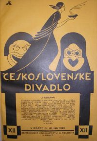 Československé divadlo, 1929, titulní strana