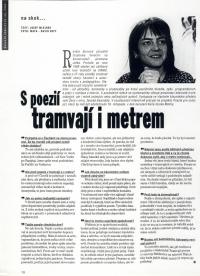 Renata Bulvová, článek o poezii v metru, 1999