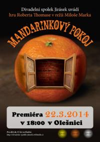 Olešnice, o. Semily, Jirásek,  Mandarinkový pokoj, plakát, 2014