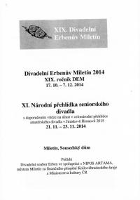Miletín, 19. Div. Erbenův Miletín, 11. NP senior. div., programová brožura, 2014