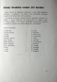 Přibyslav, Divadelní Přibyslav 1978 - program