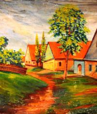 Myslovice, opona, detail