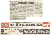 Praha, Divadelní konfrontace, 2. roč., 1988-1989, Mladá fronta, Pondělky na Rokosce 17. 8.1988