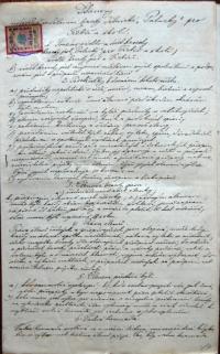 Třebíč, Palacký, spolkové stanovy, 1901