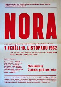 Jemnice, Sokol, Nora - plakát, 1962
