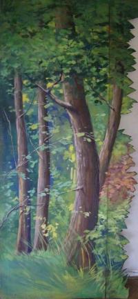 Slatina nad Úpou, Orel, kulisa, les 11, 2 stromy, s.a., depozitář ve škole,