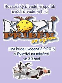 Rozsochy, Rozsošský divadelní spolek, Kozí příběh se sýrem - plakát, 2016