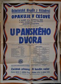 Vitiněves, SDO, U panského dvora - plakát, 1940