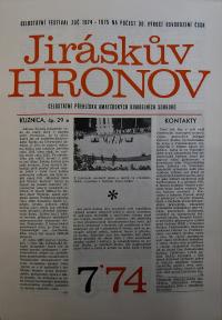 Hradec Králové, Krajské kulturní středisko, Impuls, Jiráskův Hronov, 1974