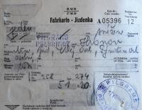 Pelhřimov, Rieger, Soupeři, jízdenka na X. Jiráskův Hronov, 1940