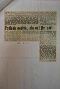 Svitavy, OKS, Seminář k pantomimě, novinový článek, 1990