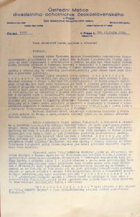 Praha, ÚMDOČ, informace o činnostii, 1932