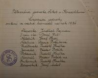 Konecchlumí, Sokol, volba funkcionářů, 1936