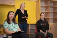 Hronov, seminář ČT – Moderování a interview s Českou televizí, lektoři Jakub Anděl a Zuzana Petrů, CP Jiráskův Hronov 2023