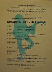 Lysá nad Labem, výstava DIVADLO JE PODIVUHODNÁ VĚC...Divadelní červen 1987, výstavní panel, 2018