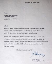 Nové Město na Moravě, Okresní osvětová rada, dopis Josefa Skupy, 1948