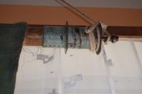 Benátky, opona Setkání s hudbou, autor Antonín Vostřebal, detail ovládání opony, 1867