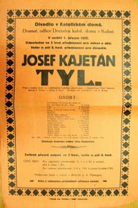 Kolín, Katolický dům, Josef Kajetán Tyl - plakát, 1925