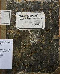 Hořice, JDO, Kniha protokolů, 1864-1868