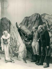 Chrudim, Ochotníci, Kašpárek, Šmidra a Škrhola bojují s drakem, 1941