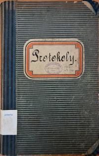 Vrchovina, Čtenářská a divadelní jednota, Kniha protokolů, 1905 - 1920