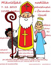 Červený Újezd, Oujezdáček, Mikulášská nadílka - plakát, 2013