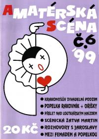 Amatérská scéna, titulní strana, 1999/6
