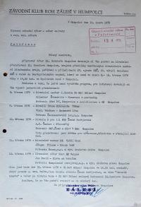 Pelhřimov, Okresní národní výbor, Honzlův Humpolec, 1976