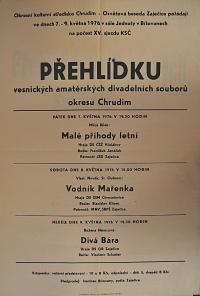 Zaječice, Okresní přehlídka vesnických souborů - plakát, 1976