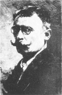 František Slabý, Sazená, malíř opony – 1908