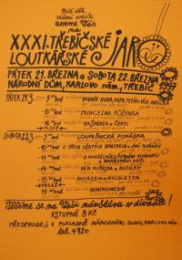 Třebíč, KP Loutkářské jaro - plakát, 1997